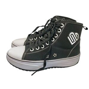 JUSTICE SPORTS High Top Platform Sneakers Sz 5